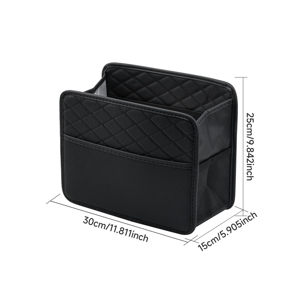 Large Car Backseat Organiser Multifunctional PVC Leather Interior Storage Bag Hanging Seat Backrest Car Accessories