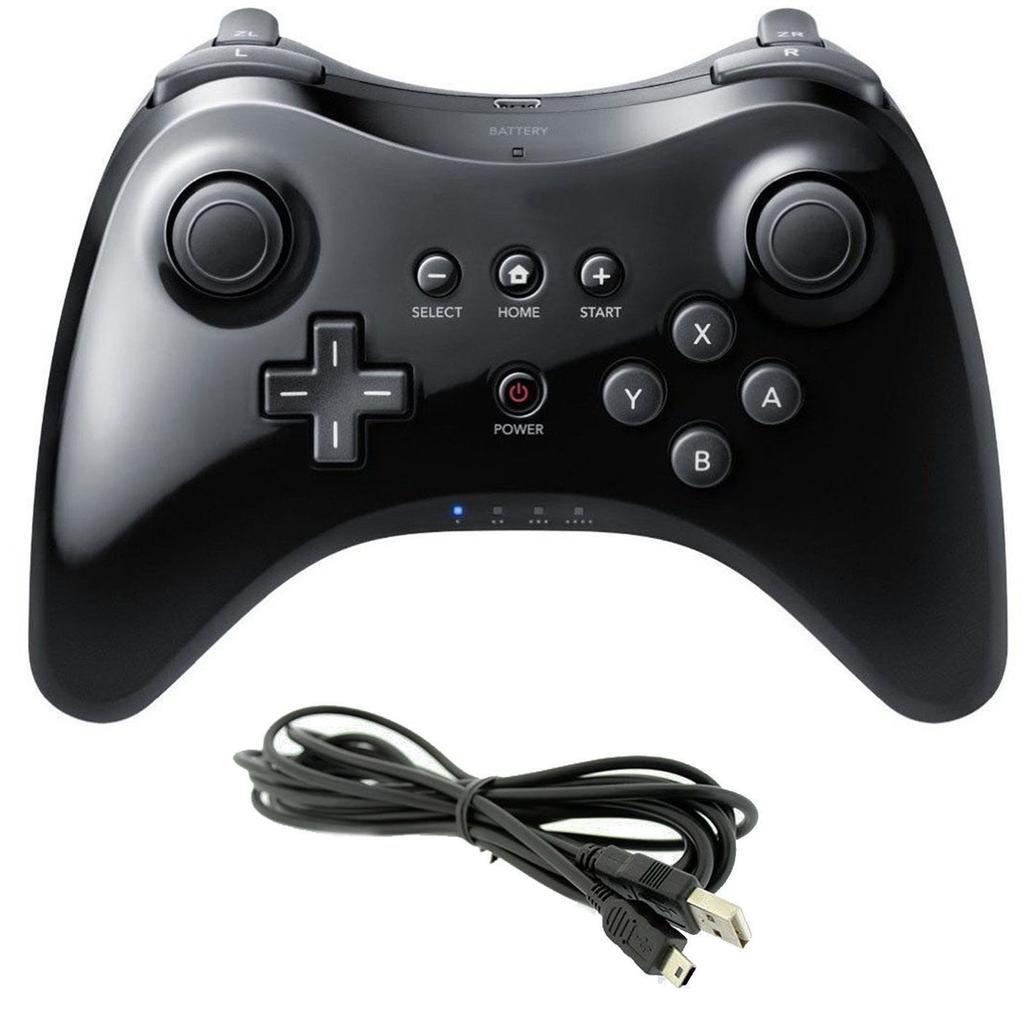 Беспроводной классический Pro-контроллер Джойстик Геймпад для Nintend Wii U Pro с USB-кабелем Беспроводной контроллер
