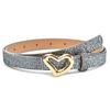 Glitter PU Leather Belt Bling Bling Trendy Waistband Women Fashion Waist Strap