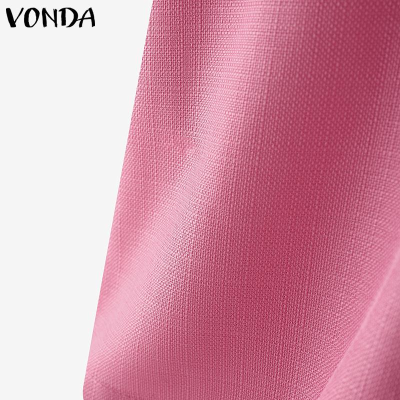 VONDA Летняя женская блузка с коротким рукавом, с бантом спереди, повседневная, укороченная, элегантная