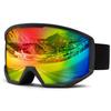 COPPOR Ski Glasses Snow Snowboard Wide Field of Spherical UV Impact Double Helmet Goggles, Compatible, Goggles, Goggles, 180° View, Lenses, 100%