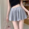 Girls Sports Style Drawstring Skirt for Women Summer Casual Slimming Vintage High Waist Pleated Mini Skirts