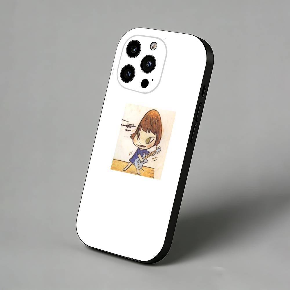 Cute Y-Yoshitomo Nara Slim Back Phone Case for iPhone 17 Air 16 Pro Max 16e 15 Plus 14 13 Mini 12 11 Protective Cover
