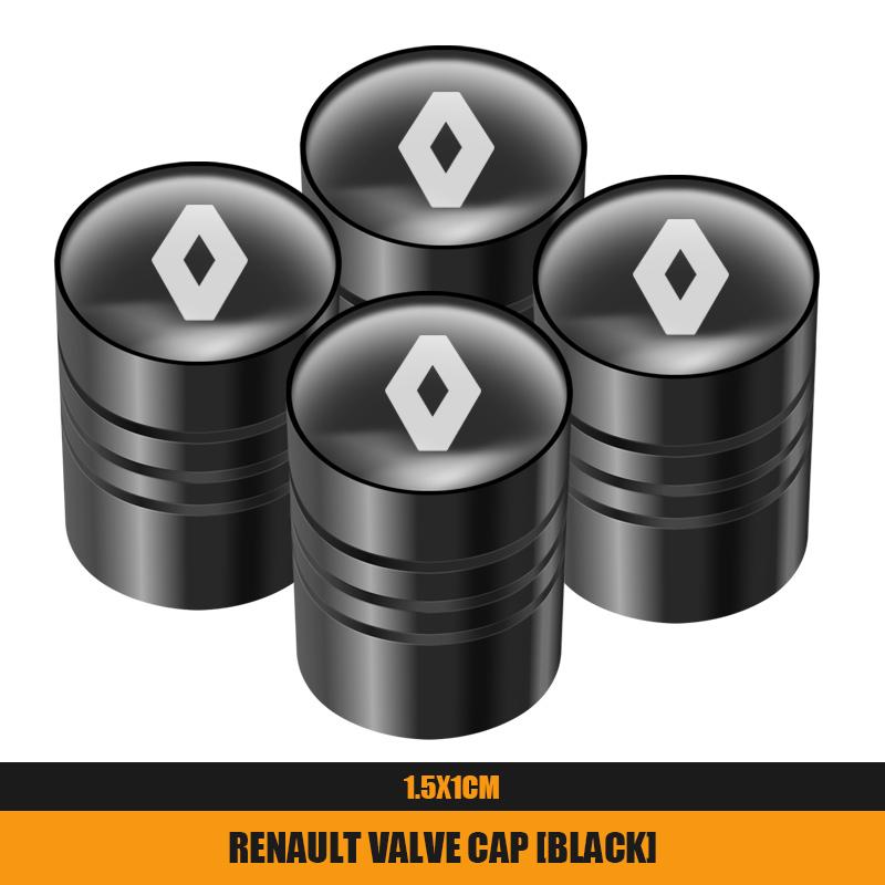 2026 Hot For Renault Hub Caps For Renault Megane 2 3 4 Twingo Clio Talisman Captur Traf 4Pcs/8Pcs Alloy Car Tire Valve Stem Air 