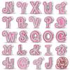 Оригинальные Розовые Дизайнерские Шармы Бусины Аутентичная Медь 26 Буквенных Шармов Подходят для Оригинального Браслета DIY Стиль Изготовление Украшений Женский Подарок