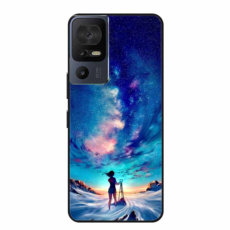 Чехол для телефона TCL 40 SE 40SE Coque Черный Силиконовый Мягкий Задний Чехол-Крышка Для TCL 40 SE Чехол Funda Для TCL40SE Capa 6.75" Оболочка