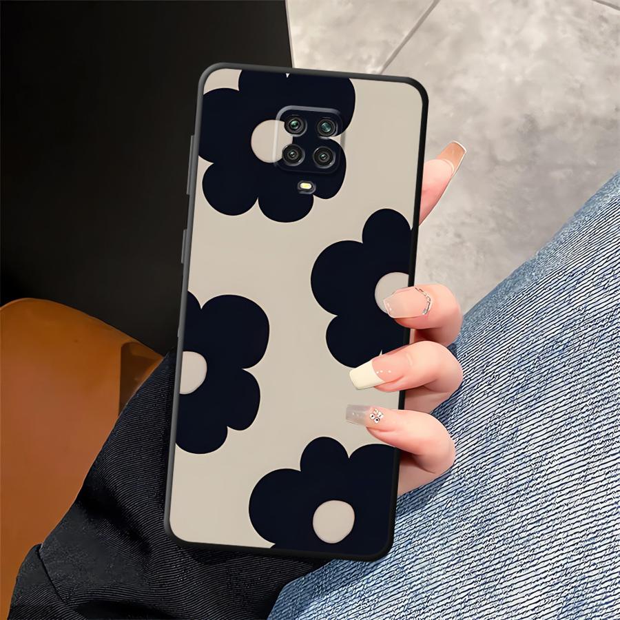 Simple Pattern Black Soft Phone Cover Case for Xiaomi Redmi Note 10S 7 8 9S 13 14 Pro Plus 12s 11s 9 10 11 12 Pro