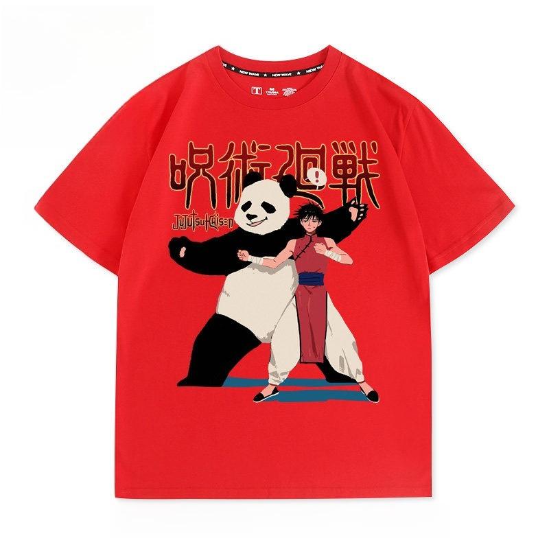 Jujutsu Kaisen Anime Panda Printed Tshirt Mens and Womens Tshirt Mens Top Sports Tshirt 2026 Summer New Tee