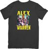 Музыкальная футболка Alex Warren Унисекс Fit для мужчин и женщин Качественный хлопковый T-shirt Черный