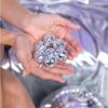 Decorative Pendants Baubles Disco Balls Mirror Silver 3cm 12 pcs