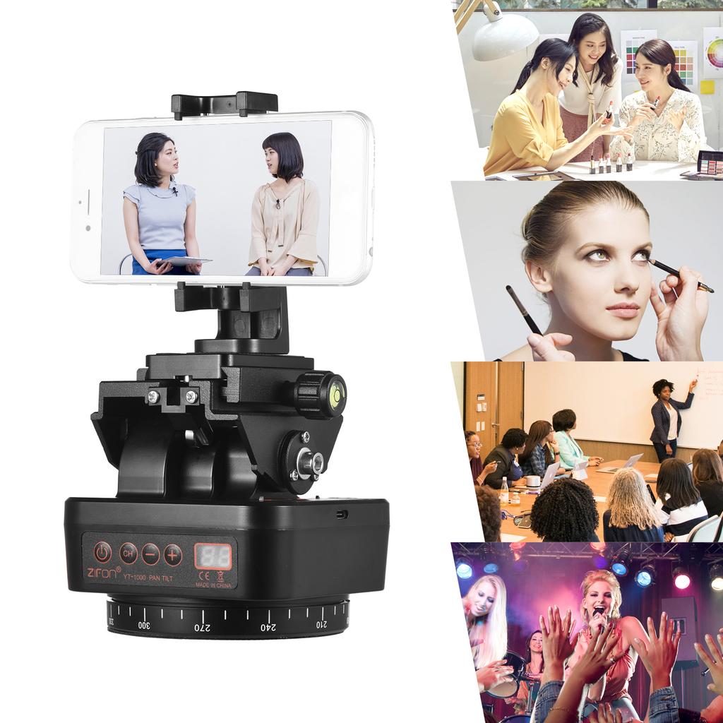 ZIFON YT-1000 2.4G Wireless Control Automatic Tripod Head 360 Degrees Rotatable Motorized Panoramic Head
