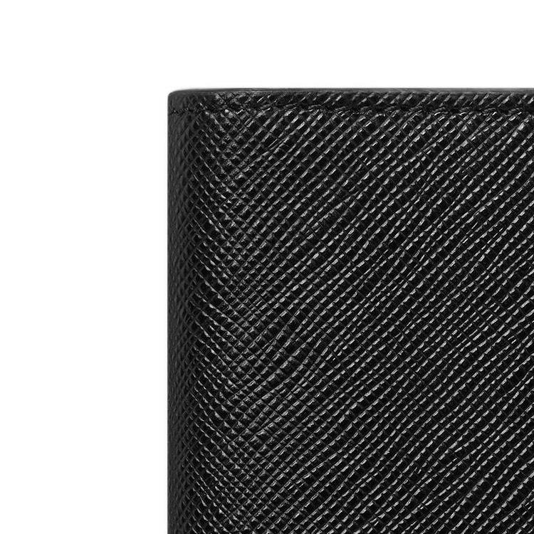Montblanc Шестиугольный белый узор в виде звезды, кошелек с клапаном, мужской кошелек, черный 130320