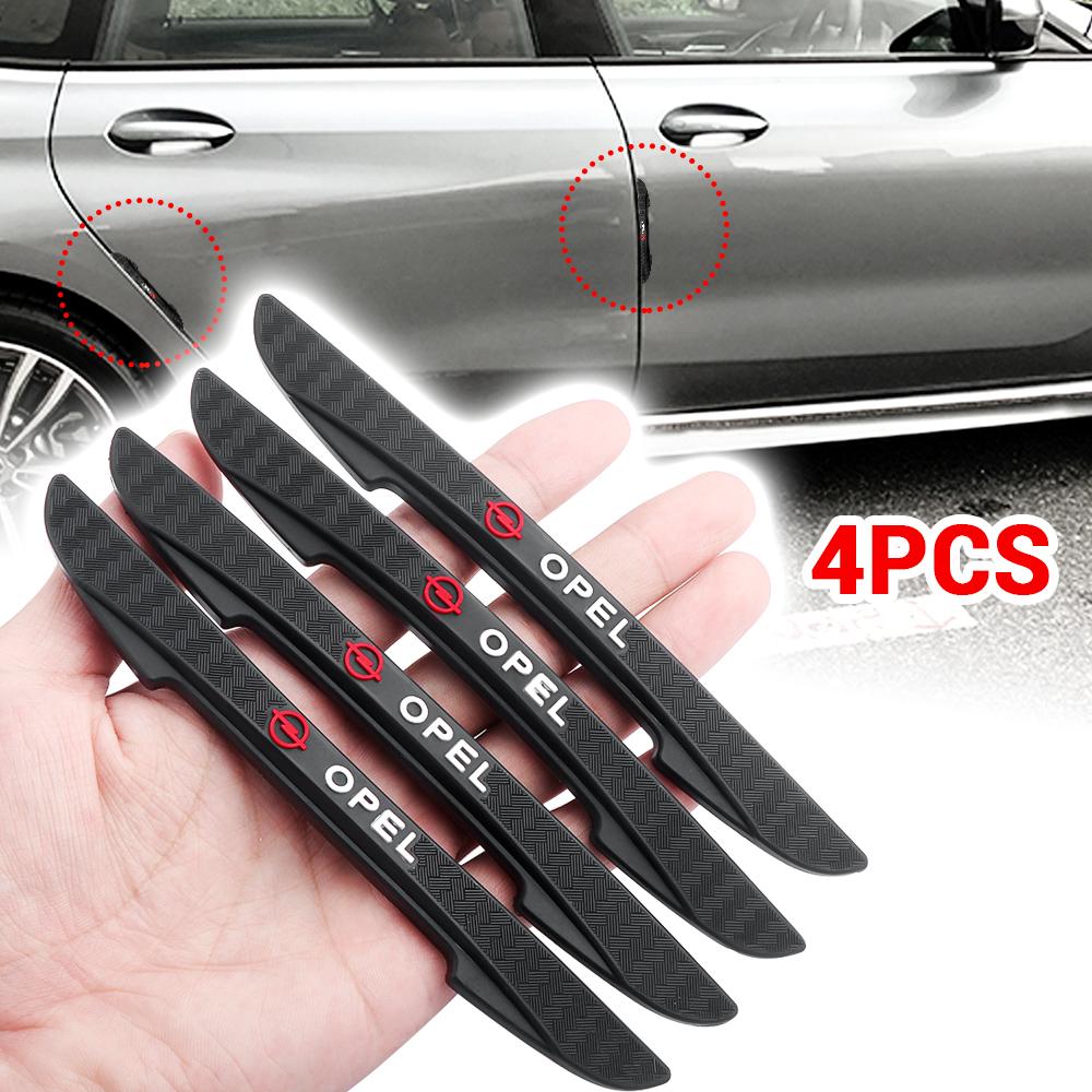 4PC Car qq34 Door Edge Anti-collision Strips Rearview Mirror Guards Stickers For Opel OPC Astra J H Insignia Corsa D B E Mokka Vectra