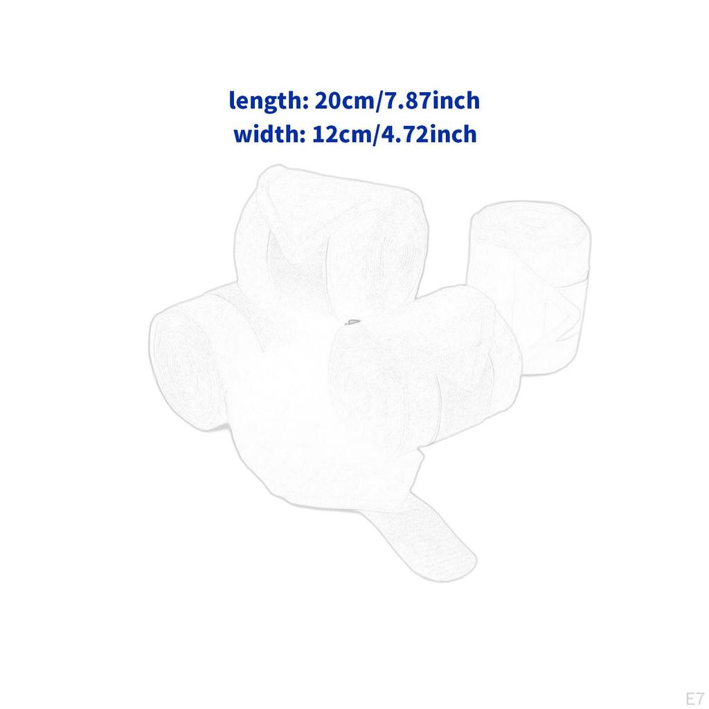 4 штуки Бинты для ног лошади Защитные ремни для верховой езды Троеборье