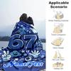 1PC Custom Name Space Adventure outdooor Flannel blankets Throw Blanket All-Season Throw Gift Bedspread for Couch, Bed, Camping Holiday Birthday gift