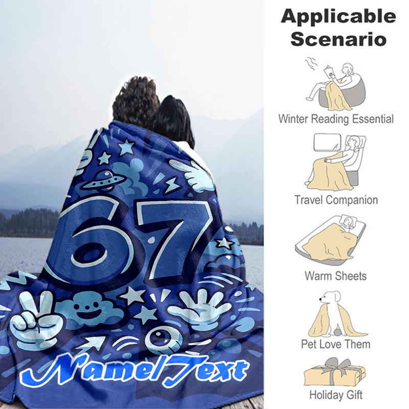 1PC Custom Name Space Adventure outdooor Flannel blankets Throw Blanket All-Season Throw Gift Bedspread for Couch, Bed, Camping Holiday Birthday gift