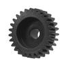 M0.8 27T Hardened Steel Metal Pinion Gear Motor Gear for 1/10 Remote Control Model Car, Black