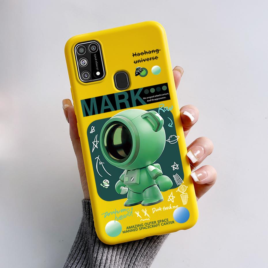 Силиконовый чехол для Samsung M31 M 31 Чехол Милый Кролик Панда Ударопрочный чехол для телефона для Samsung Galaxy M31s M31 s M315F M317F Etui