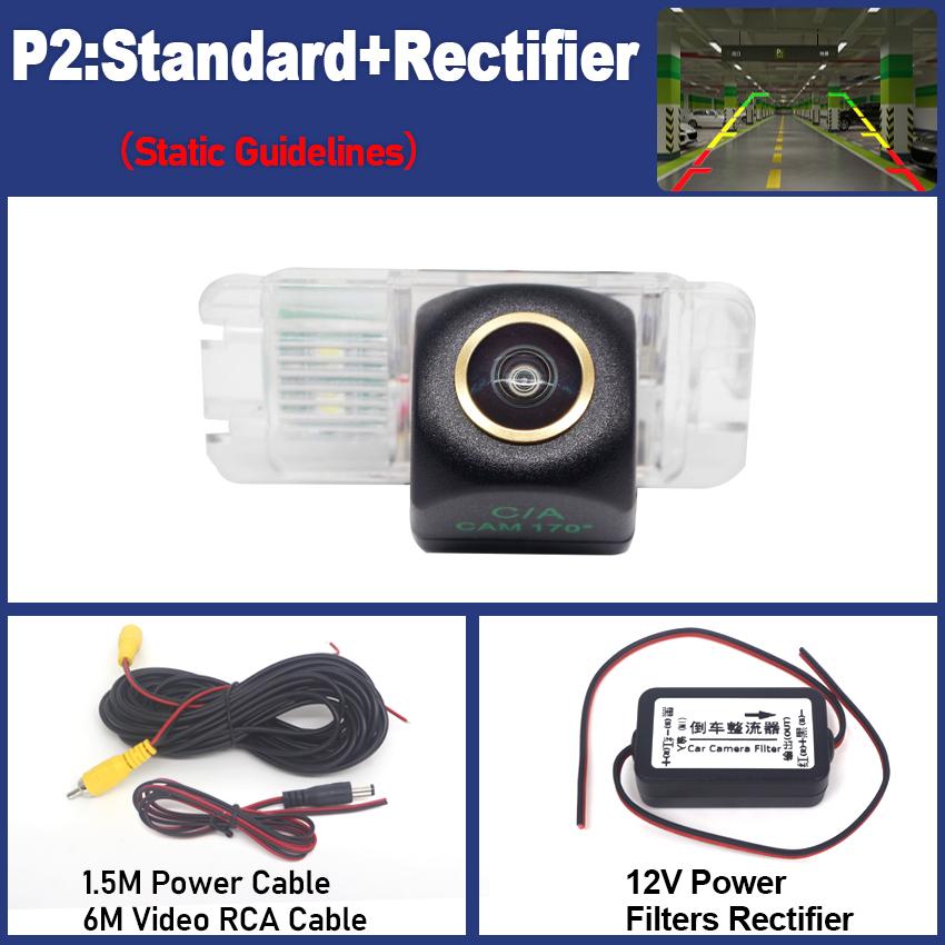 Камера заднего вида для Ford Focus 2 MK2 Hatchback 2004~2012 CCD Night Vision Reverse Backpack Camera Golden Fisheye Lens