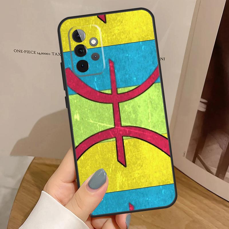 Amazigh Symbol Berber Academy Funda For Samsung Galaxy A15 A25 A35 A55 A52 A32 A12 A14 A34 A54 A51 A71 A53 A13 A33 Case