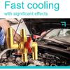 4-way Automobile Heating Water Valve, Brass Automotive Integrated Manual Control Valve, Heater Core Bypass 5/8in
