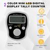 Finger Counter Click Manual Digital Clicker, 5pack Stitch Tally Knitting Counters Led Re-settable Digits Pitch Electronic LCD Display Finger Number