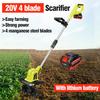 20 В ручной электрический культиватор-рыхлитель, садовый роторный культиватор, аккумуляторный прополочник, садовый трактор, электроинструмент, портативный триммер для травы