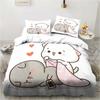 3d Printing Cartoon Bubu Dudu Bedding Set Three-piece Set Anime Adult Kid Bedroom Duvet Cover Sets Home Textiles Birthday Gifts