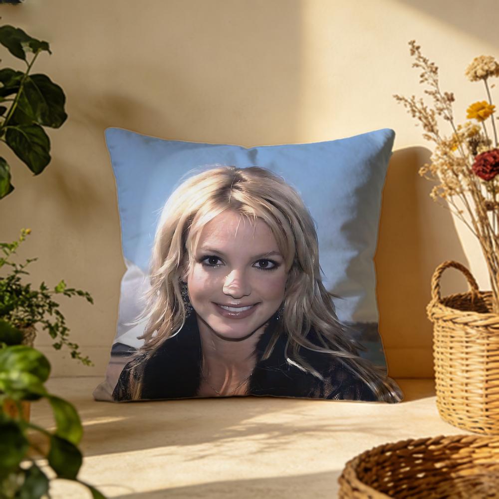 Популярная наволочка-подушка Britney Spears Универсальная двусторонняя наволочка Подходит для дивана, кровати, автомобиля Ежедневный декор