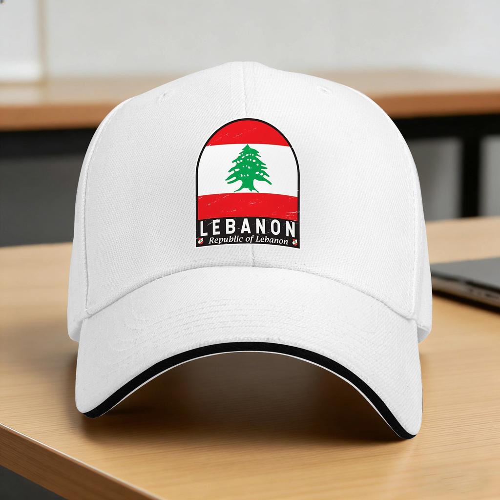Lebanon Flag Emblem Sun Baseball Cap Summer Unisex-Teens Vintage Hip Hop Hats Sun-Proof Classic Hunting Camping Baseball Caps