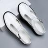 Fashion Business Summer Sandals Mens Non-slip Summer Shoes Slippers Comfy Handmade Male Beach Shoes Elegantes Soft Casual Leather Flats