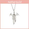 Monster Pendant Vampire Chain With Wing Details For Costuming And Cosplay