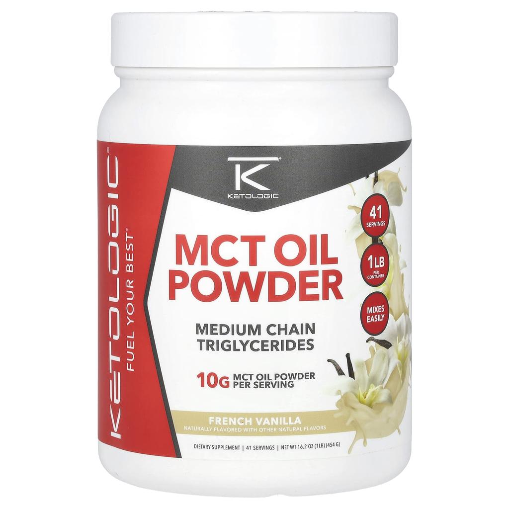 Mct Oil Powder, French Vanilla, 454G(1Lb)
