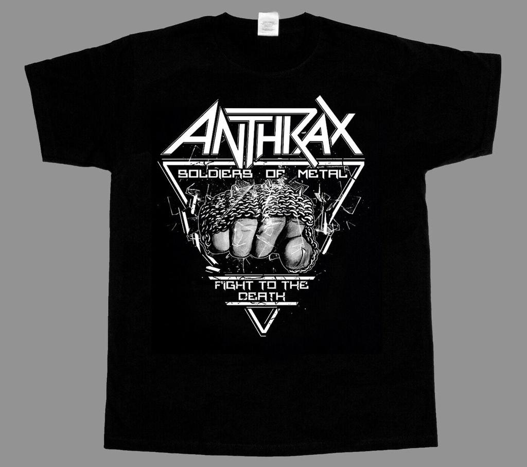 Anthrax Soldiers Of Metal New Black Short Sleeve T-SHIRT