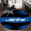 Jets Football Round Rug for Livingroom,Bedroom, Palyroom, Chair Rug, Area rug, Circle Carpet, Large Size Fan Christmas gift