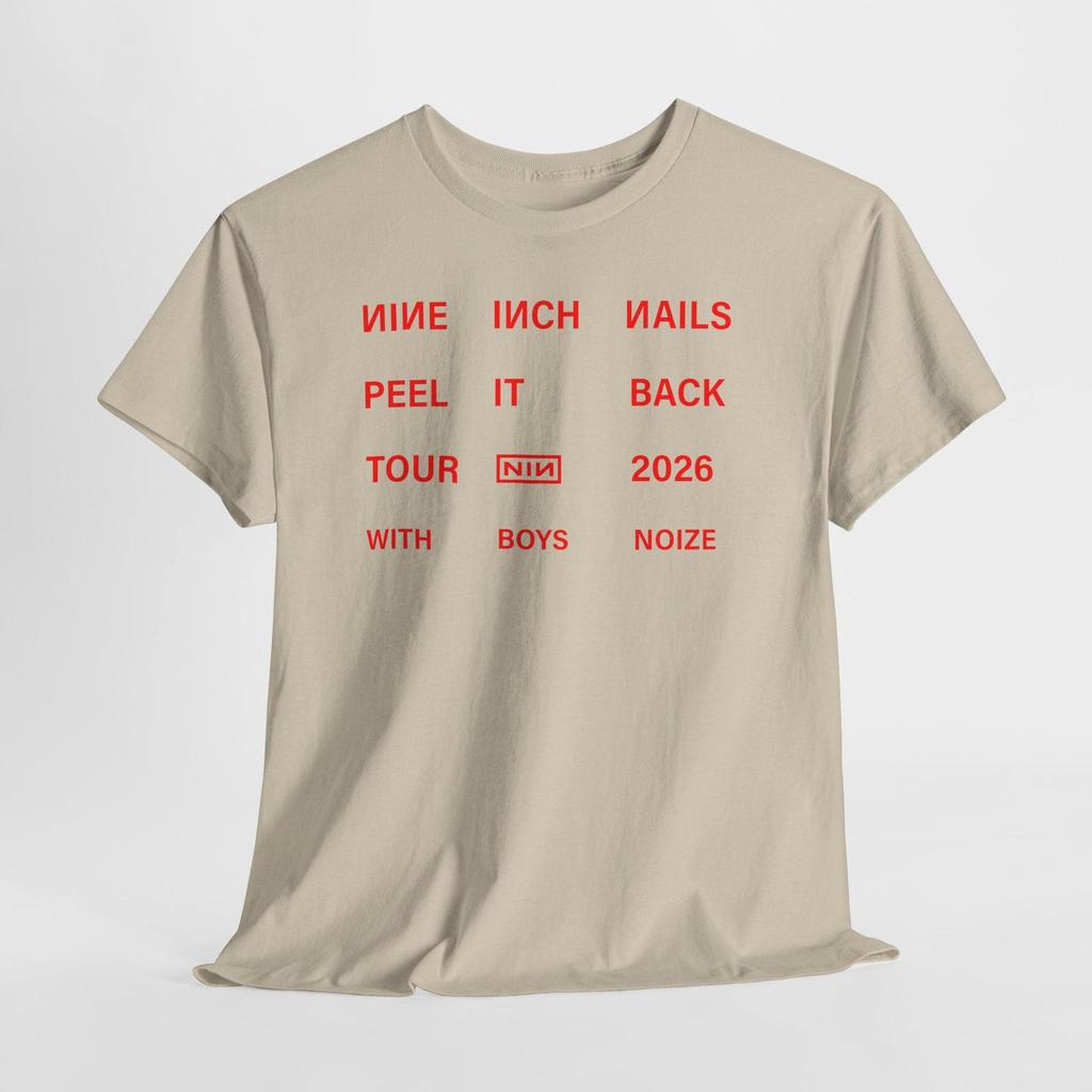 NIN Peel It Back Tour T-Shirt, Nine Inch Nails Inspired Tee, With Boys Noize, Alternative Rock Graphic Shirt