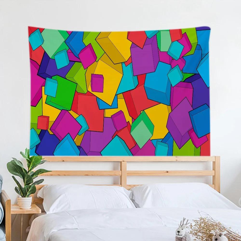 Colorful Simple Tapestry Office Living Room Decoration Home Wall Tapestry