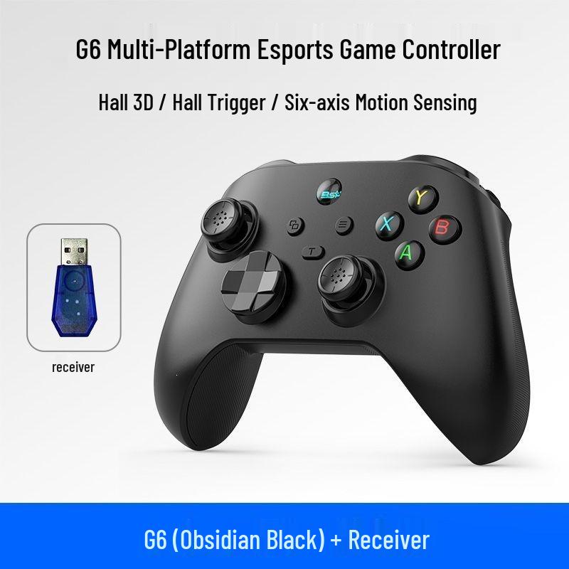 Беспроводной Bluetooth игровой контроллер G6 для ПК, Steam, мобильных устройств, iOS, планшетов, Switch - Черный