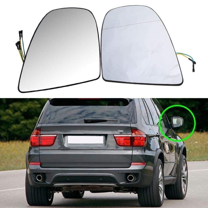 Compatible for E70 E71 Car Side Rear View Reflector Glass Lens Wide Angle with Heating Anti Glare Waterproof Accessories