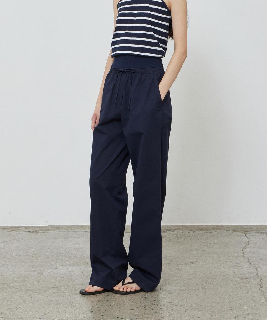 NOTIA Cotton Banding Pants - Deep Navy