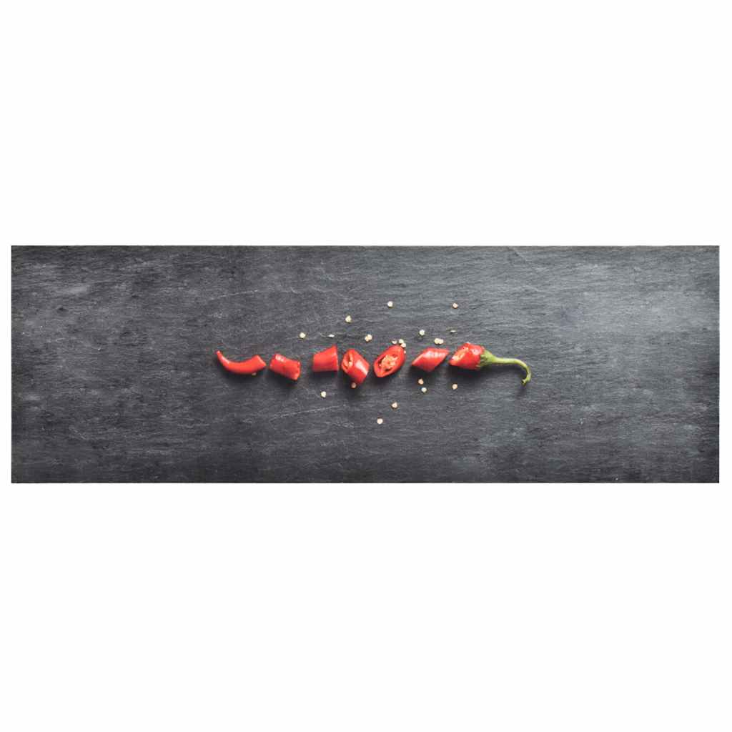 Kitchen Floor Mat Washable Pepper Design 45x150 cm