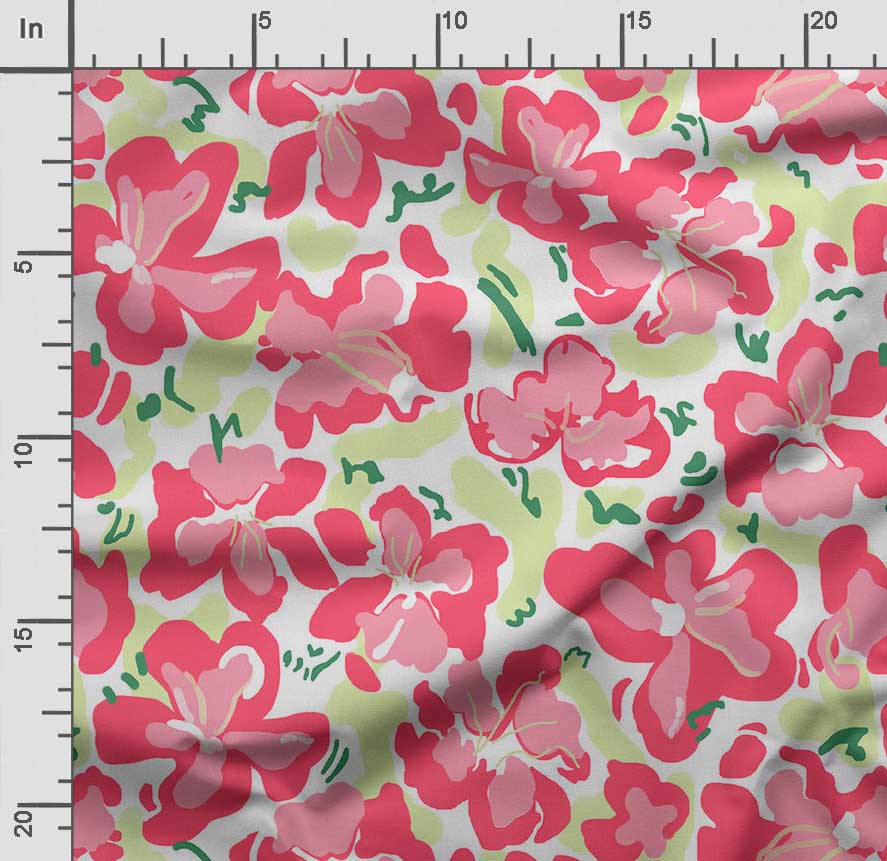Soimoi Цветочный принт, хлопковый батист, ткань для квилтинга, продаваемая во дворе, хлопчатобумажная ткань средней плотности шириной 42 дюйма,