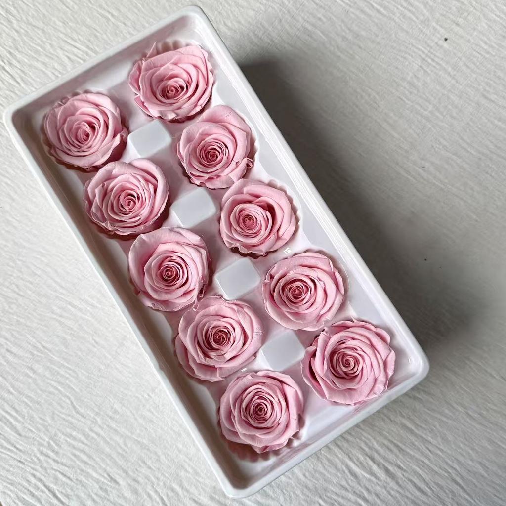 B Grade Preserved Real Roses 10 Pieces Per Box Multi Colors for Gift Box Packaging Handmade Craft Florist Home Decor