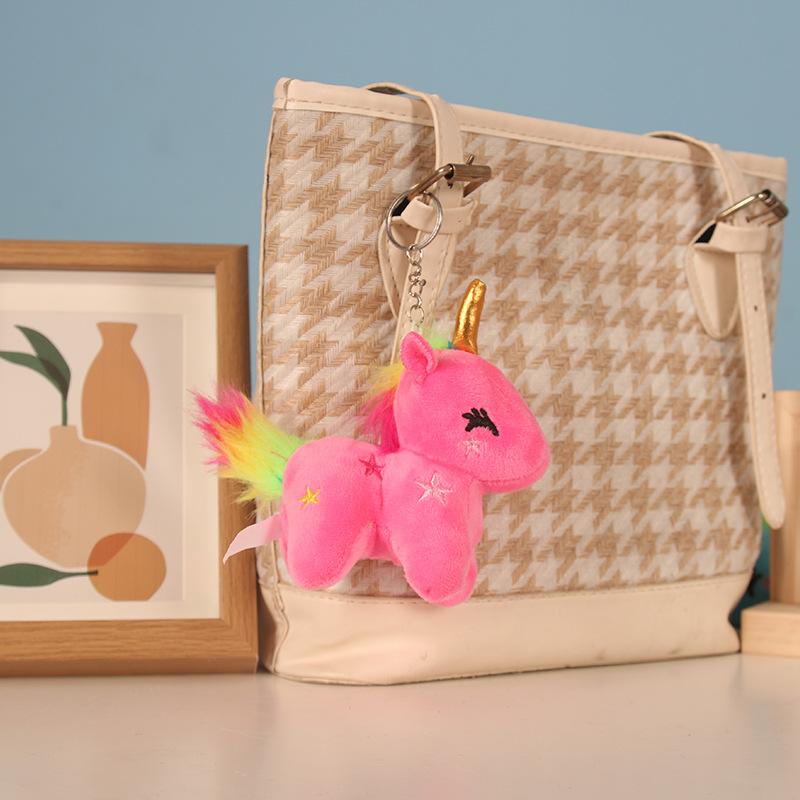 Милая плюшевая кукла-единорог, школьный рюкзак, пони, кулон, игрушка, кукла, детская кукла, девочка, розовое подвесное украшение