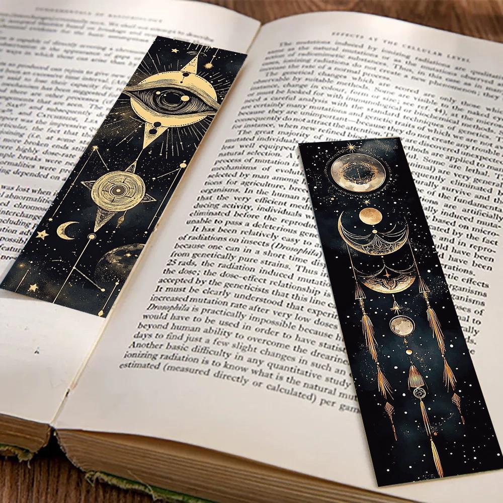 Vintage Celestial 30PCS DIY Bookmarks Mysterious Divination Art Stationery for Reading Page Marking Gift Stationery Supplies