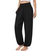 Womens High Waist Loose Fit Yoga Jogger Pants With Pockets Casual Sports Trousers