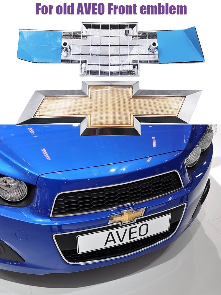 1 шт. 21 см 3D ABS Автомобильный передний логотип Эмблема передней решетки автомобиля Наклейка на передний капот Стайлинг Аксессуары Для Chevrolet AVEO