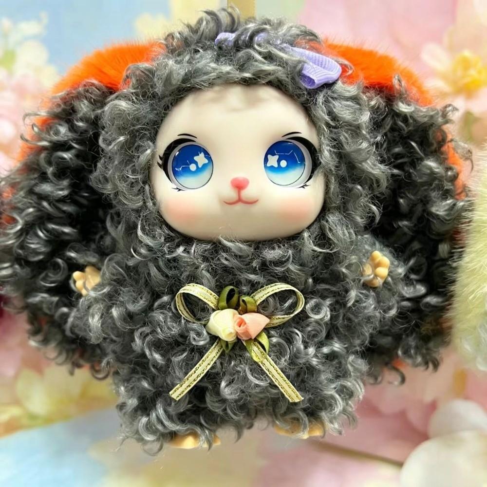 Cute Plush Keychain Soft Bag Charm New Big Ear Bunny Pendant  Office
