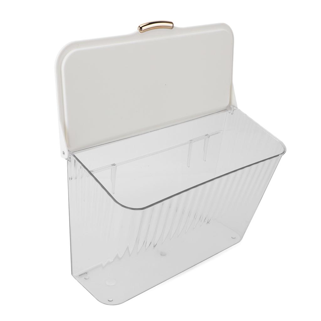 4L Wall Mounted Laundry Basket Dustproof Multifunction Wall Hanging Dirty Clothes Basket with Lid