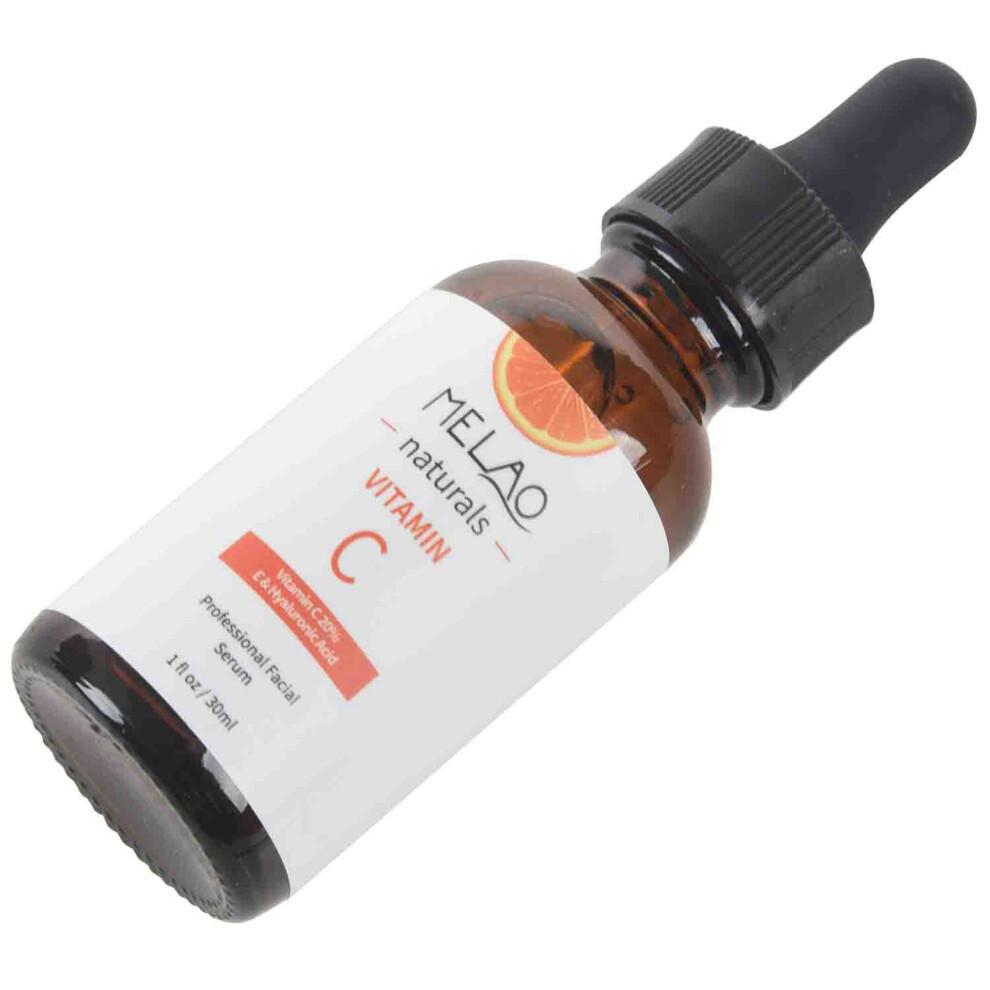 5X MELAO Natuerliches Vitamin C Serum fuer Gesicht Organisches Anti-Aging Topisches Gesichtsserum, 20% Vitamin C + E 30ML